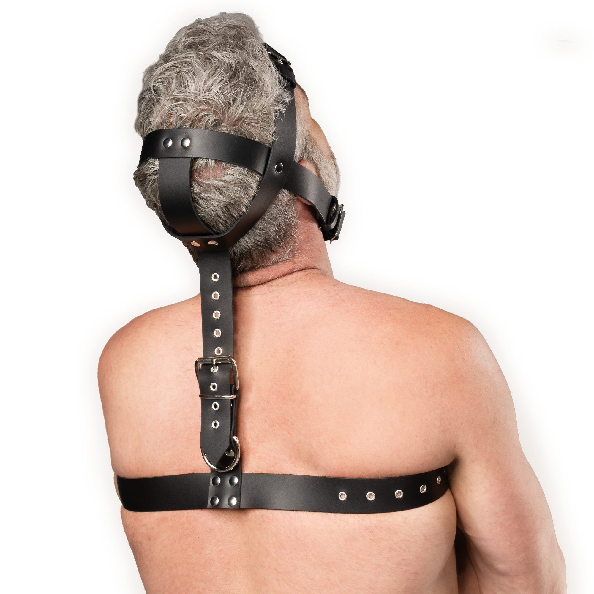 Rimba Bondage Play - Leder-Fixierharness - Schwarz