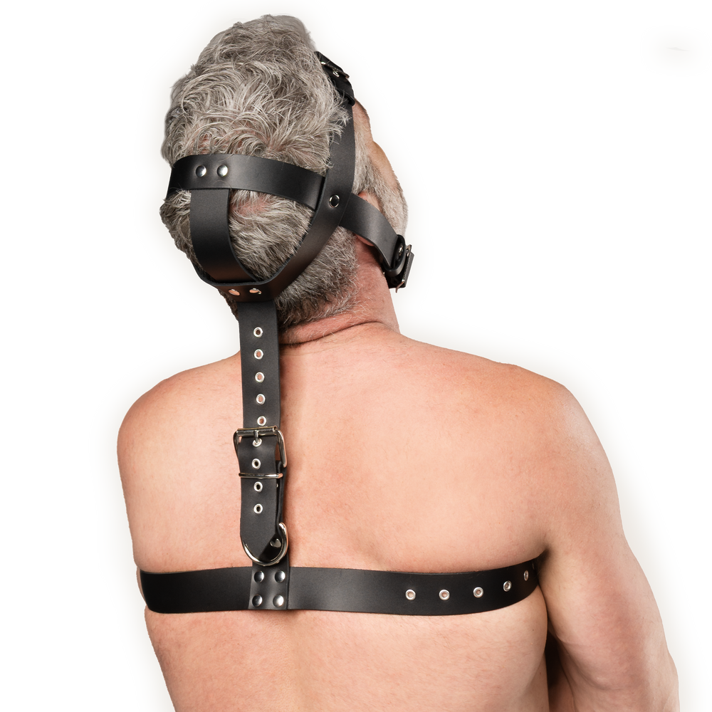 Rimba Bondage Play - Leder-Fixierharness - Schwarz