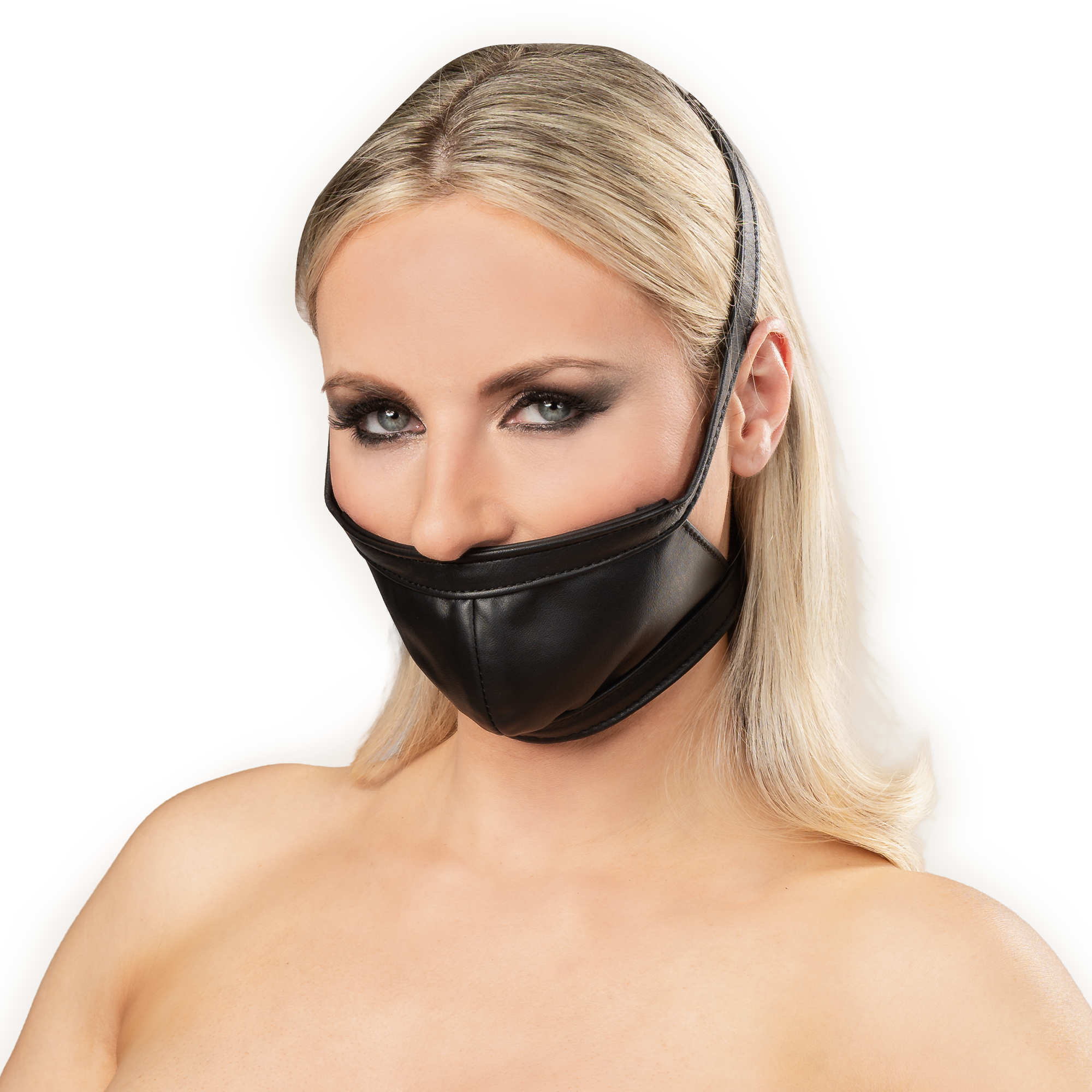 4: Rimba Bondage Play – Ledermaulkorb – Schwarz