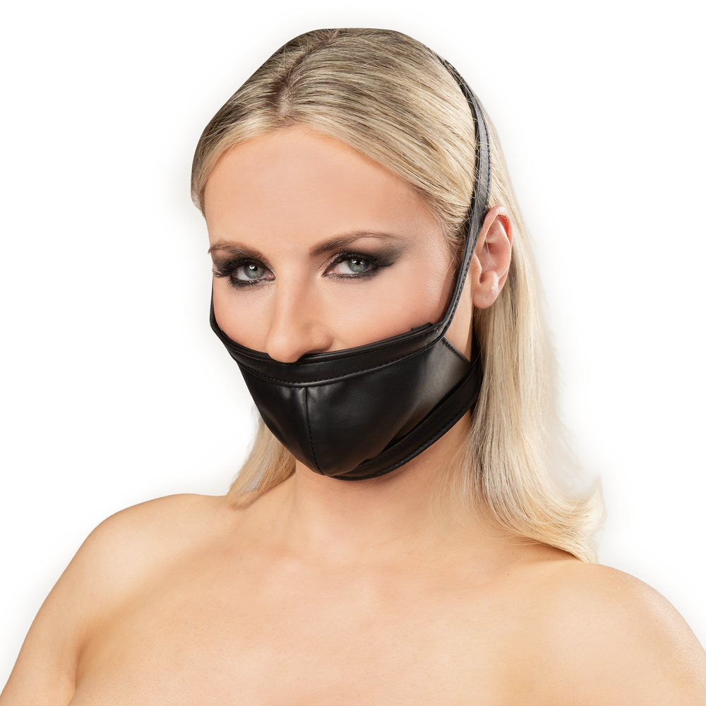 4: Rimba Bondage Play – Ledermaulkorb – Schwarz