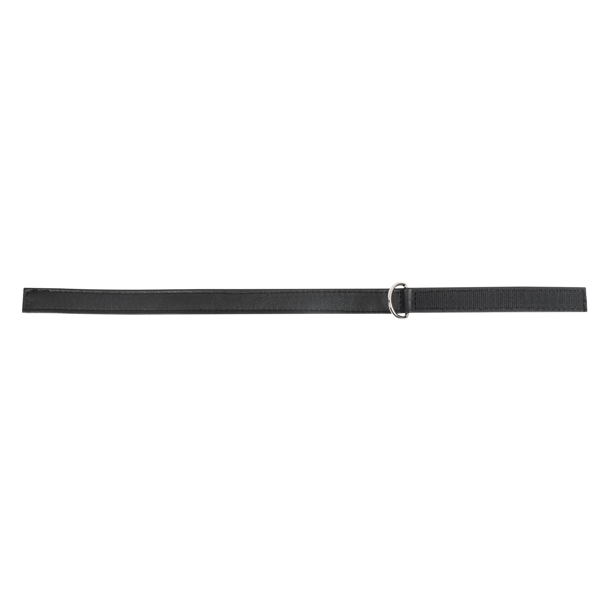 2: Rimba Bondage Play – Lederhalsband mit Klettverschluss – Schwarz