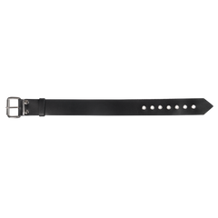 3: Rimba Bondage Play – Lederhalsband mit Metallschnalle – Schwarz