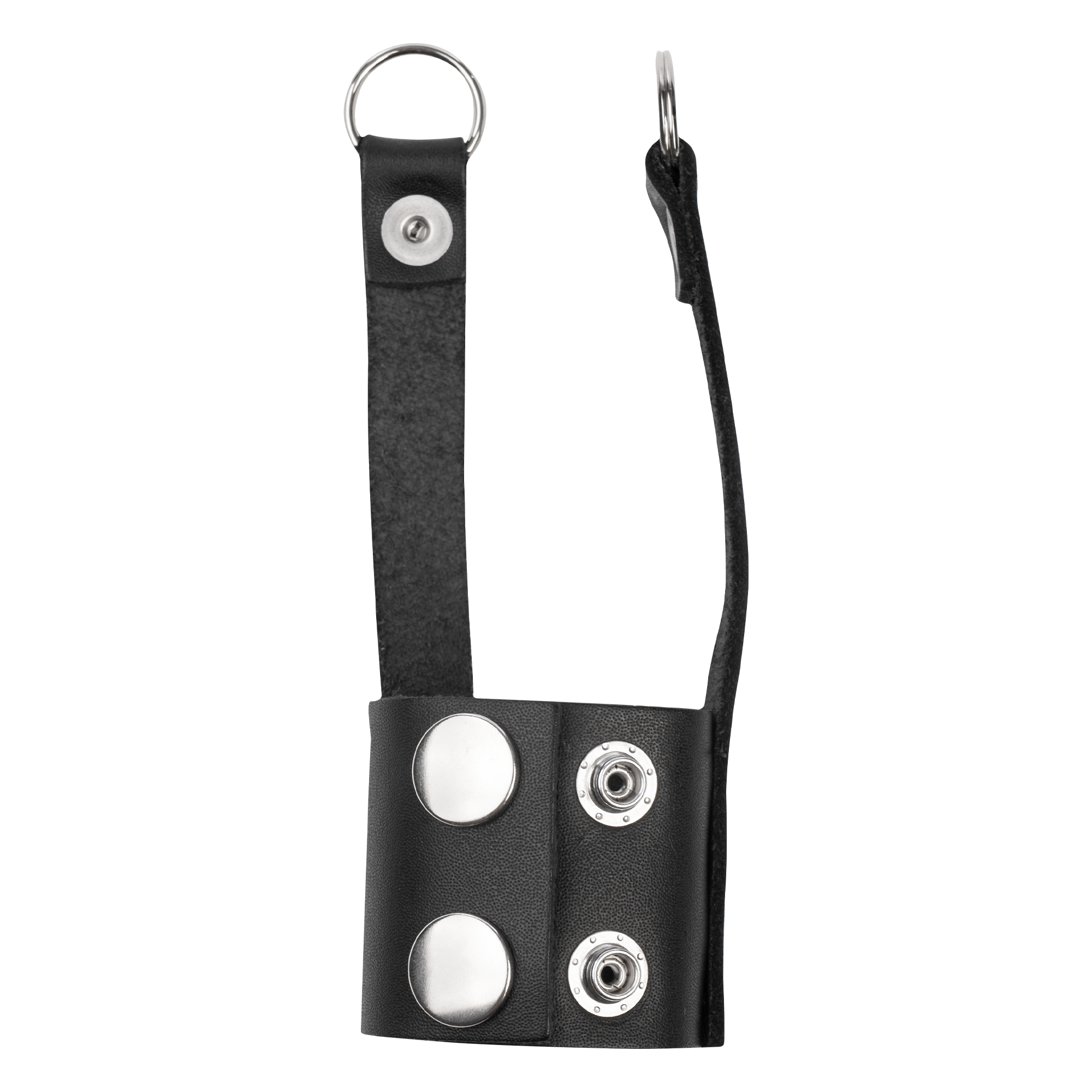 2: Rimba Bondage Play – Leder-Ballstretcher – Schwarz