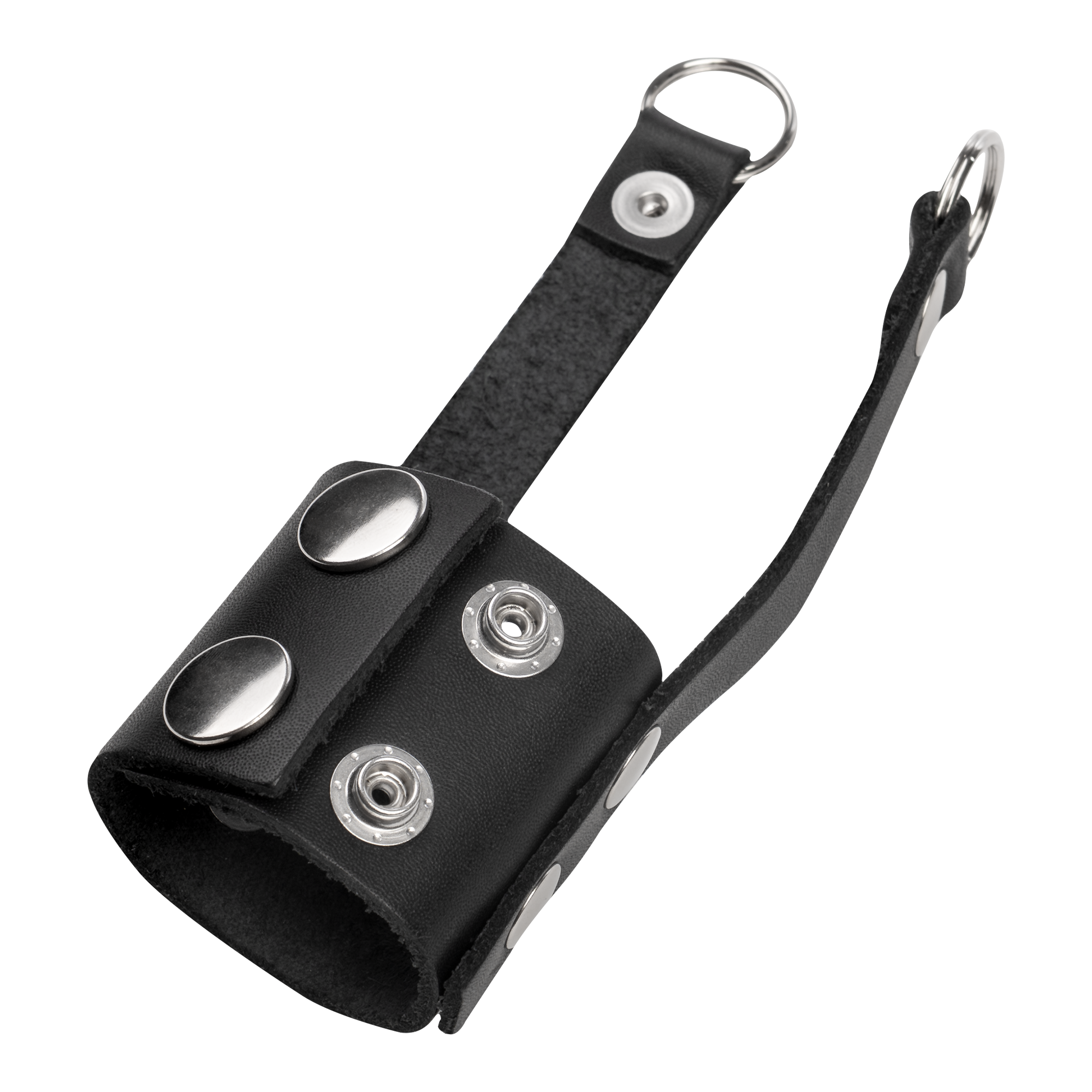 3: Rimba Bondage Play – Leder-Ballstretcher – Schwarz