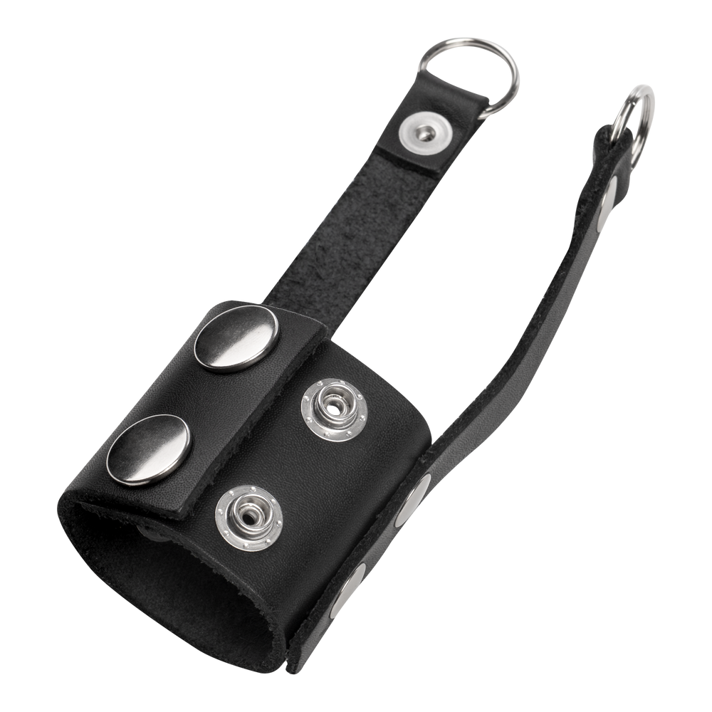 3: Rimba Bondage Play – Leder-Ballstretcher – Schwarz