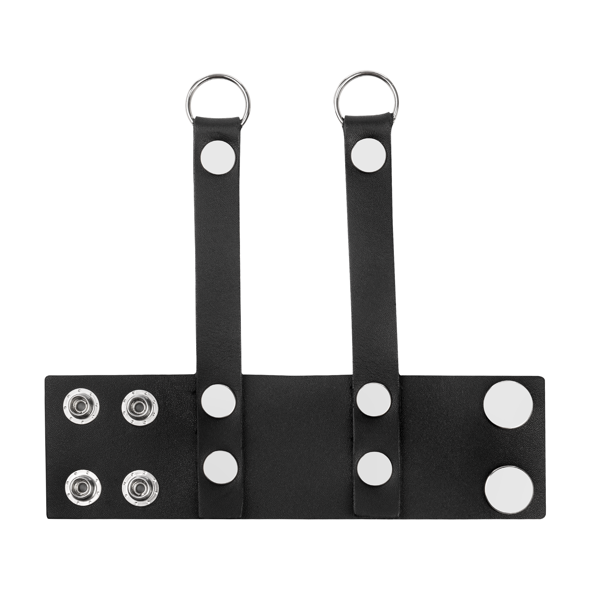 4: Rimba Bondage Play – Leder-Ballstretcher – Schwarz