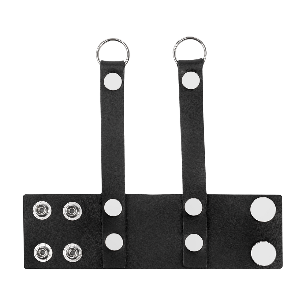 4: Rimba Bondage Play – Leder-Ballstretcher – Schwarz
