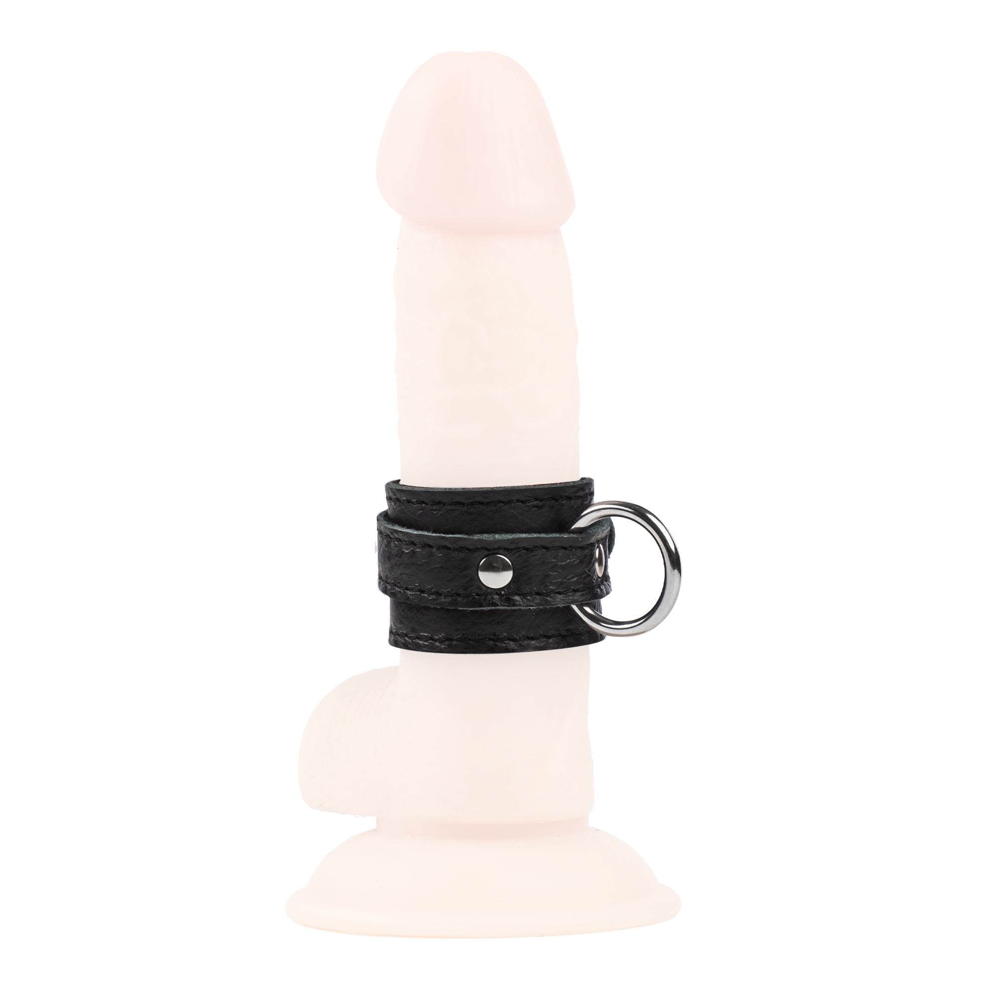 5: Rimba Bondage Play – Luxuriöse Penismanschette aus Leder – Schwarz
