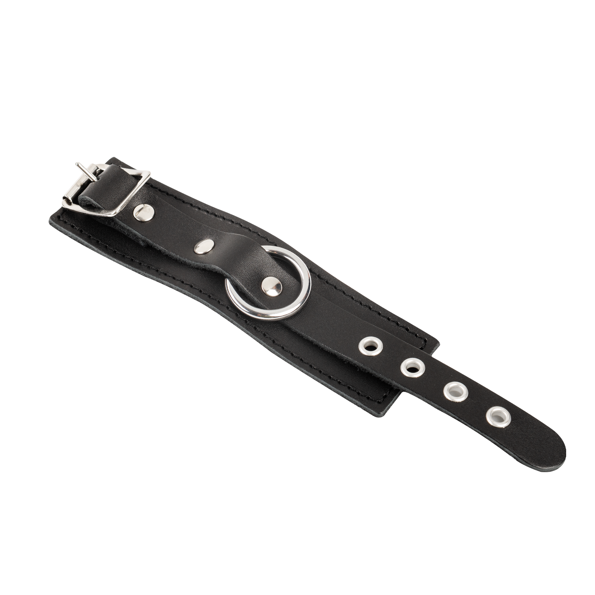 2: Rimba Bondage Play – Leder-Penismanchette – Schwarz