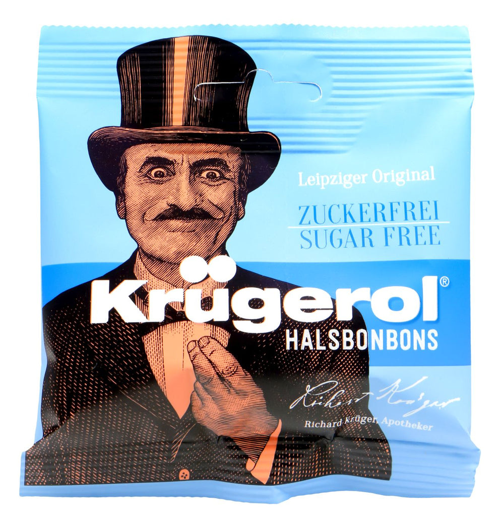 Krügerol Halsbonbon Original Zuckerfrei, 50 g