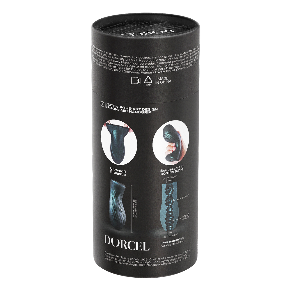 Dorcel - Sili-Cup - Dual Sensation Masturbator - Blau Metallic