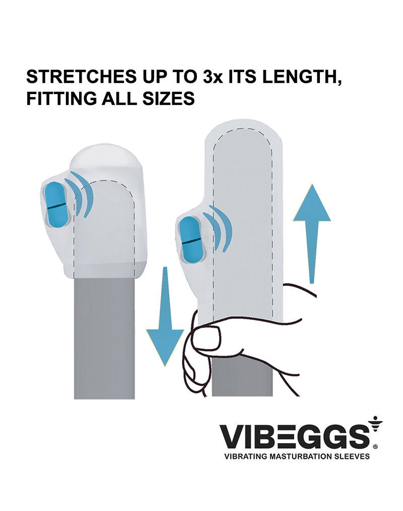 9: VIBEGGS - Blow Misty - Vibrierende Masturbationshülle - Weiß