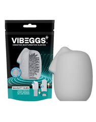 VIBEGGS – Naughty Nubs – Vibrierende Masturbationshülle - Weiß