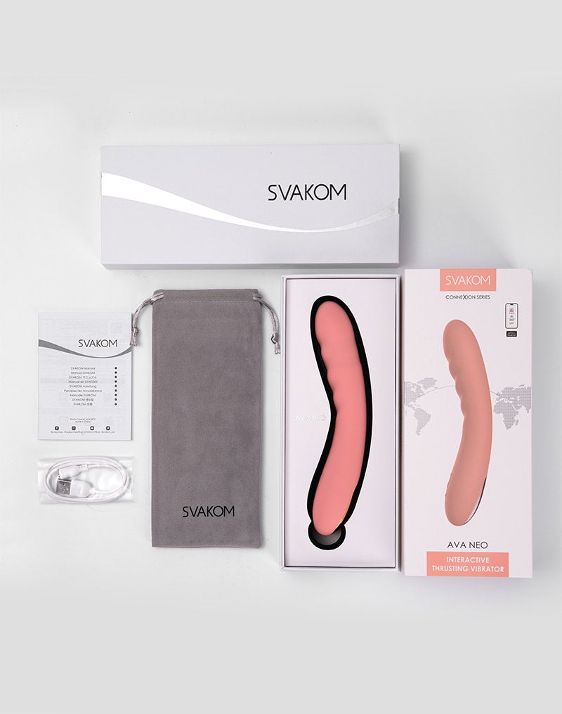 10: SVAKOM - Ava Neo - Schubvibrator - Peach Pink