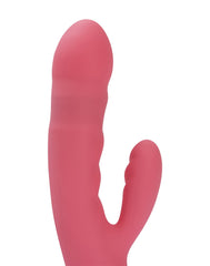 3: SVAKOM - Avery - Thrusting Rabbit Vibrator - Strawberry Pink