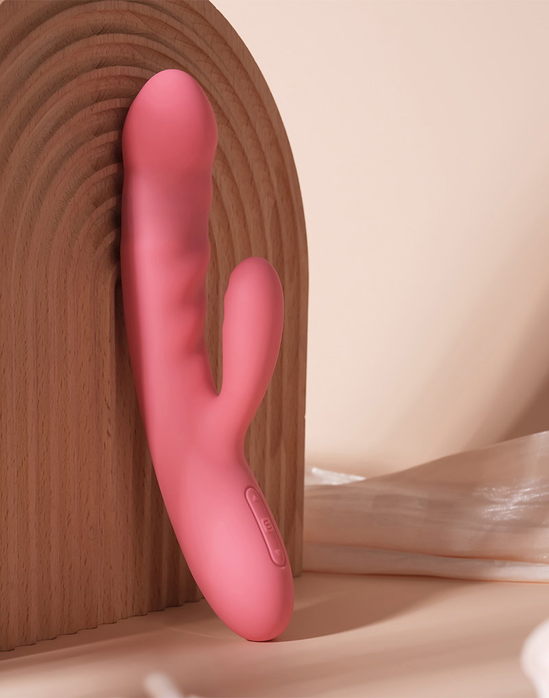 9: SVAKOM - Avery - Thrusting Rabbit Vibrator - Strawberry Pink