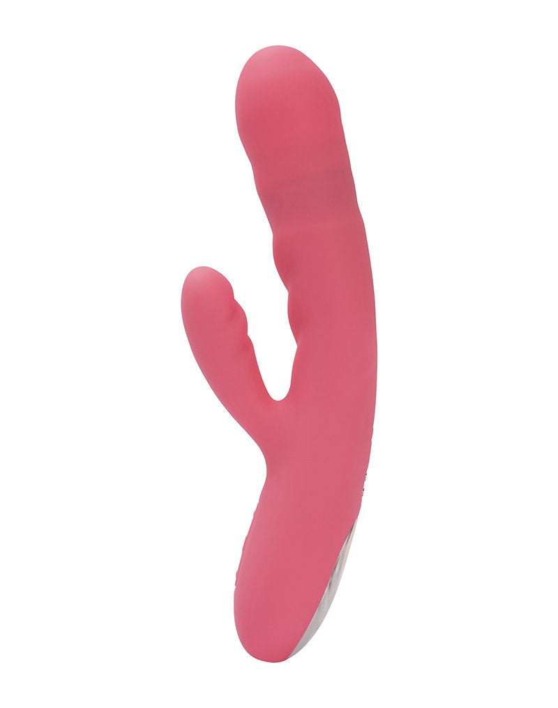 12: SVAKOM - Avery - Thrusting Rabbit Vibrator - Strawberry Pink