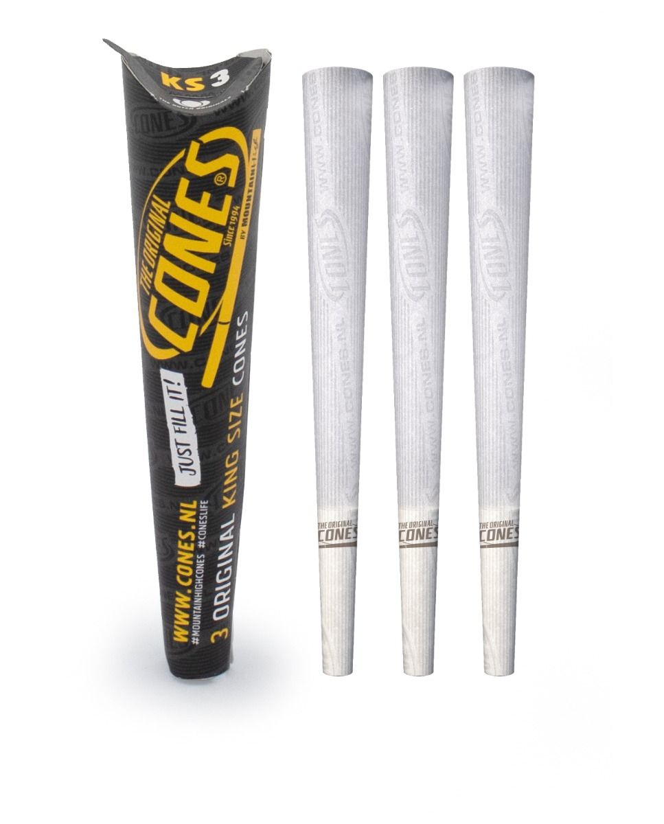 32 x 3 The original Cones King Size bleached