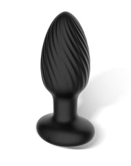 4: IY - Drago - Analplug mit Vibration, 360°-Drehbewegung und Fernbedienung - Schwarz