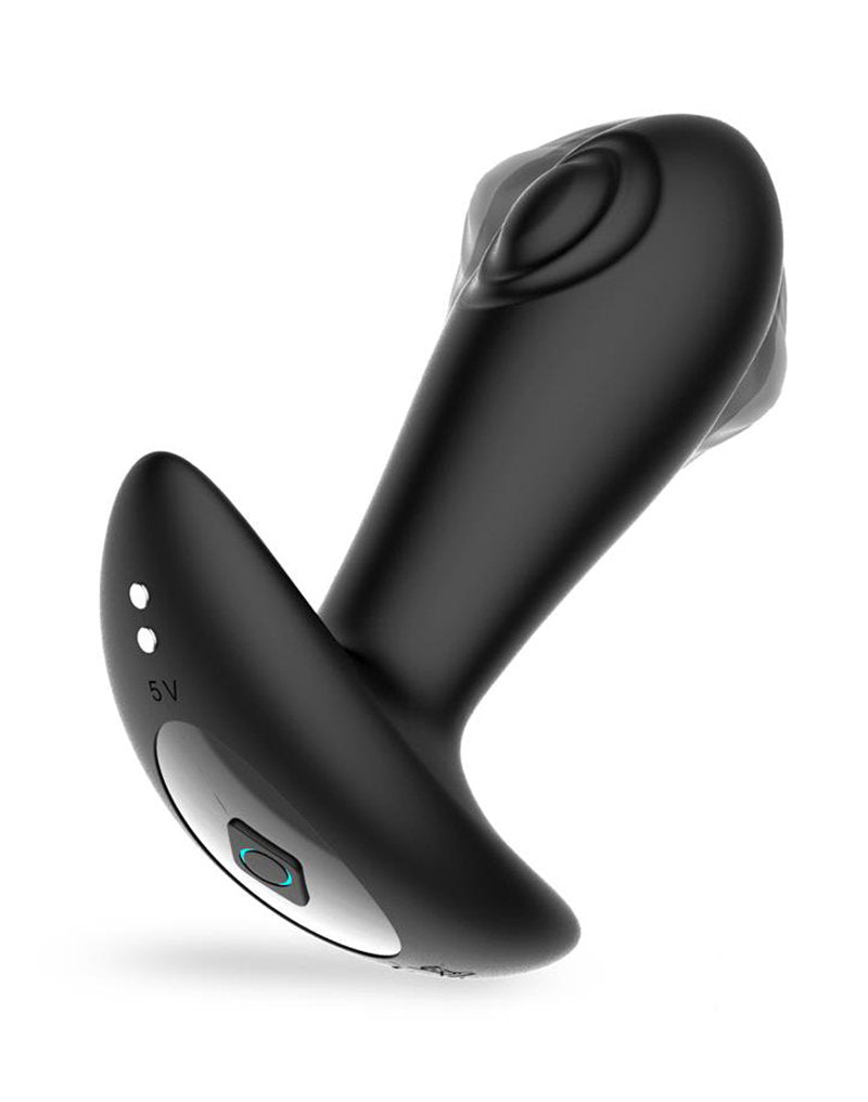 IY - Milton - Analplug mit doppelter Pulsfunktion und Fernbedienung - Schwarz