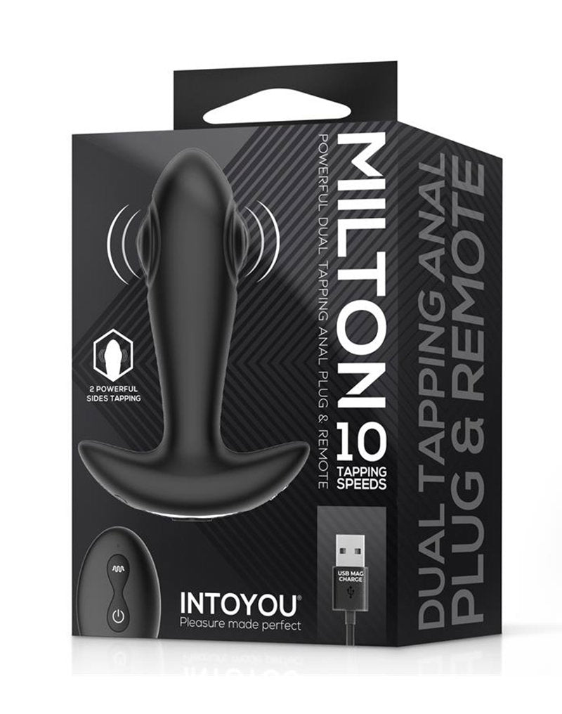 8: IY - Milton - Analplug mit doppelter Pulsfunktion und Fernbedienung - Schwarz