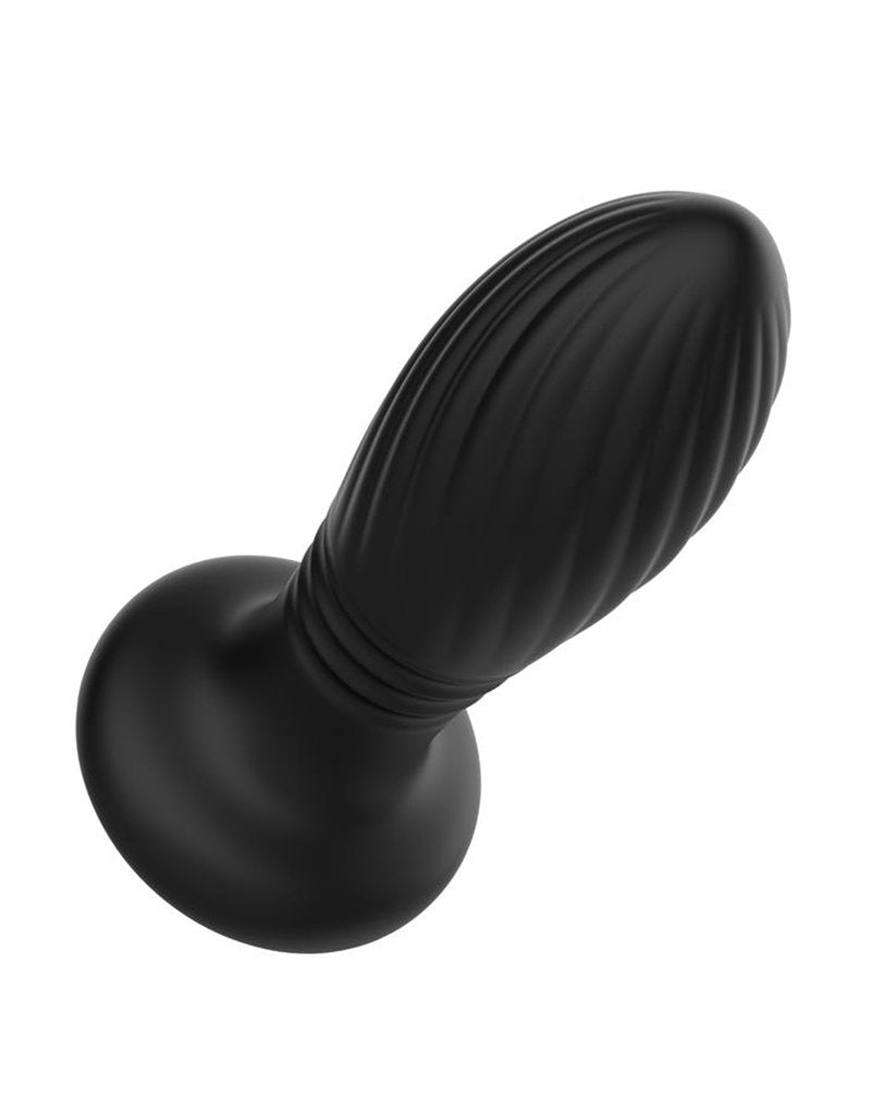 6: IY - Tainy - Stoßender Analplug mit LED-Beleuchtung und Fernbedienung - Schwarz