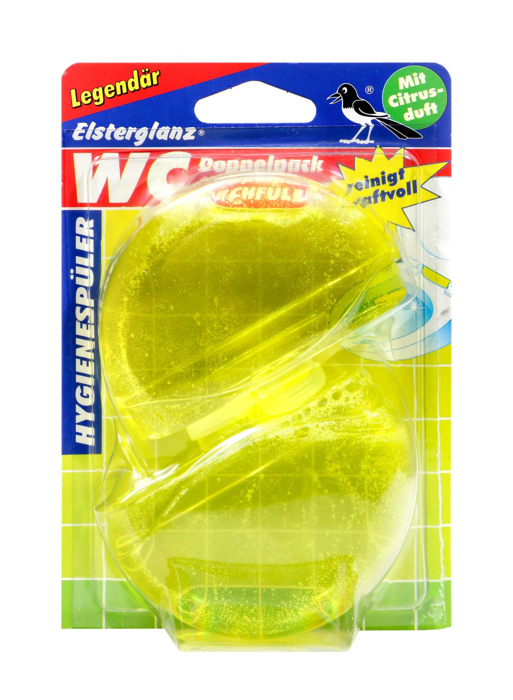 Elsterglanz WC-Einhänger Flüssig Citrus Nachfüllpack, 2 er