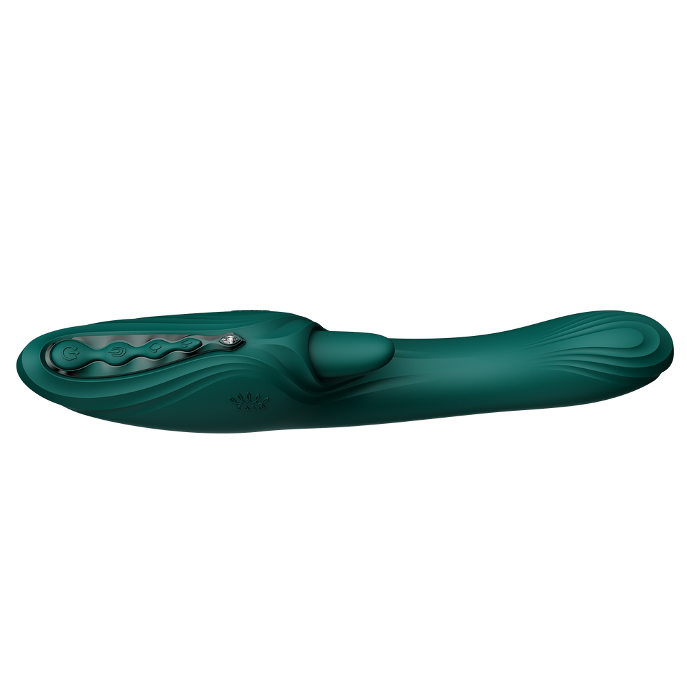 ZALO – Ares – G-Punkt-Rabbit-Vibrator mit App-Steuerung – Türkisgrün