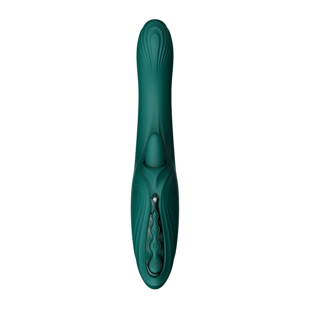 ZALO – Ares – G-Punkt-Rabbit-Vibrator mit App-Steuerung – Türkisgrün