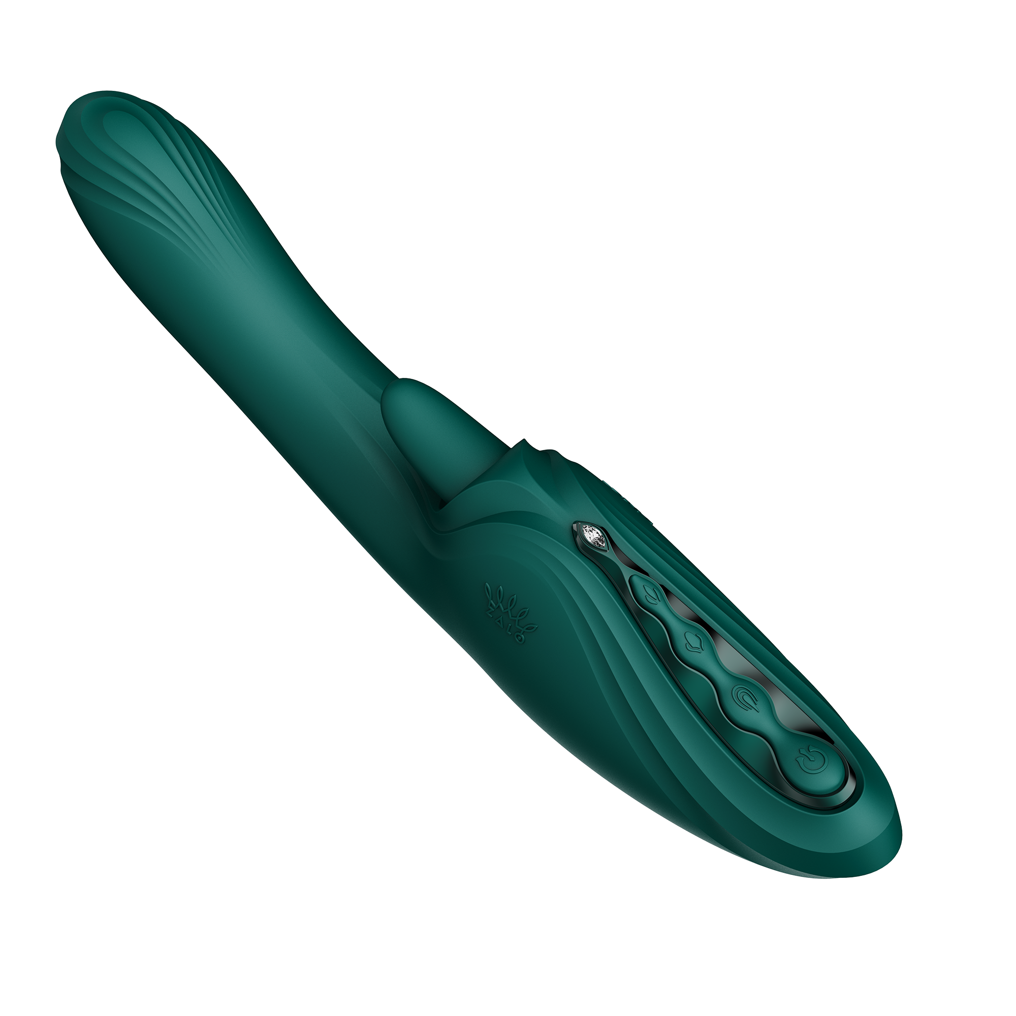 ZALO – Ares – G-Punkt-Rabbit-Vibrator mit App-Steuerung – Türkisgrün