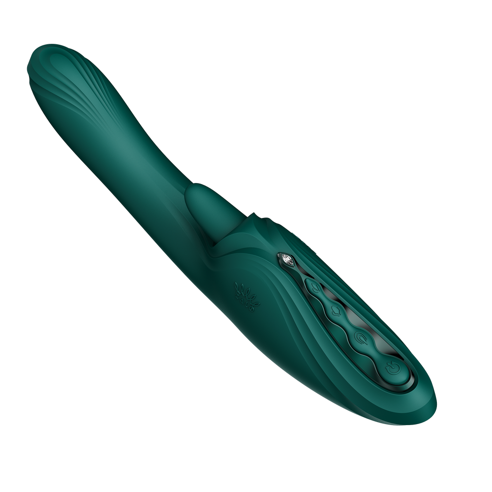 ZALO – Ares – G-Punkt-Rabbit-Vibrator mit App-Steuerung – Türkisgrün