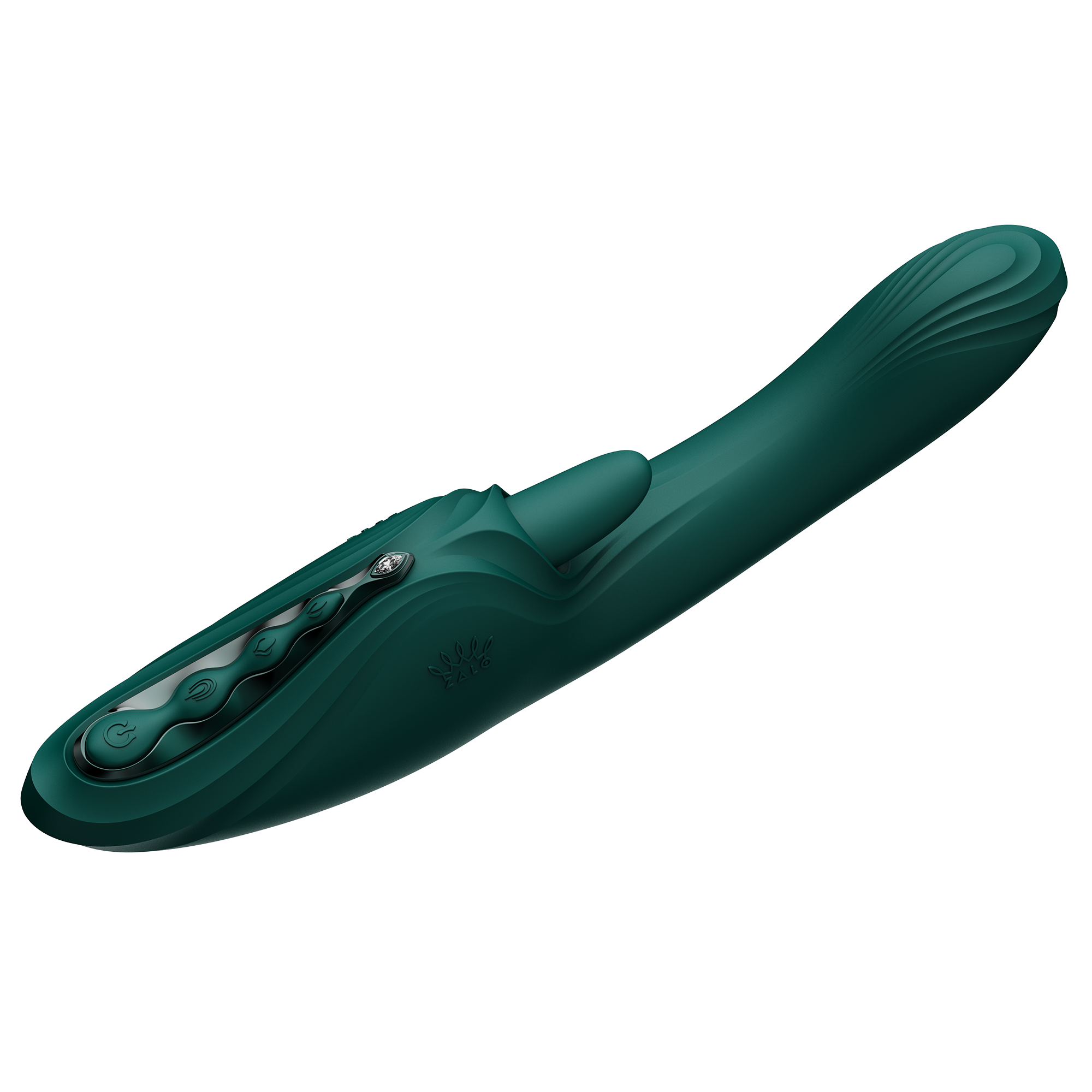 ZALO – Ares – G-Punkt-Rabbit-Vibrator mit App-Steuerung – Türkisgrün