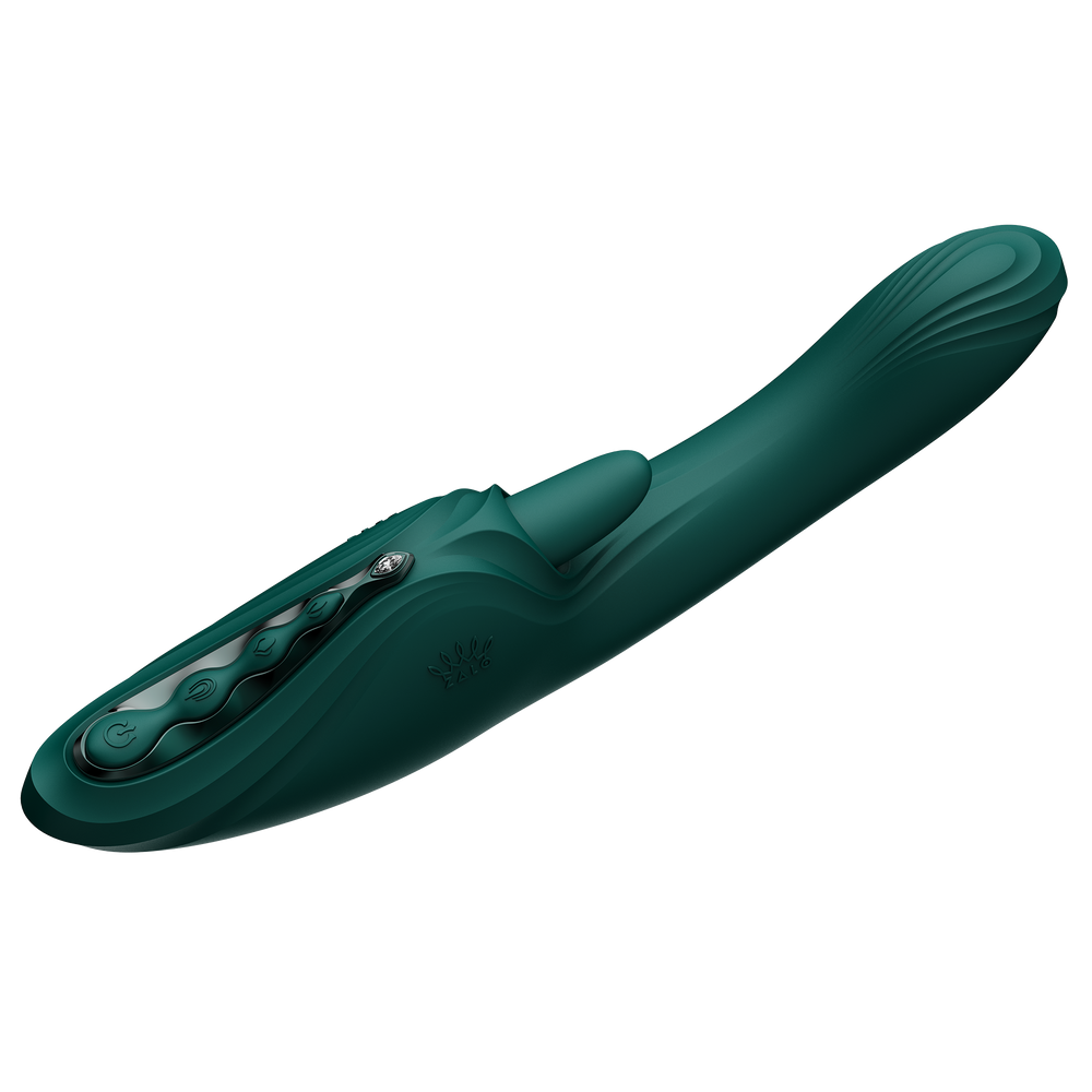 ZALO – Ares – G-Punkt-Rabbit-Vibrator mit App-Steuerung – Türkisgrün