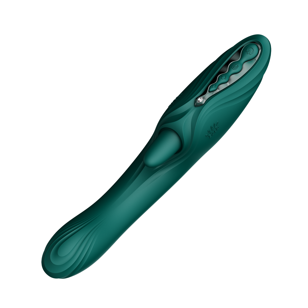 ZALO – Ares – G-Punkt-Rabbit-Vibrator mit App-Steuerung – Türkisgrün