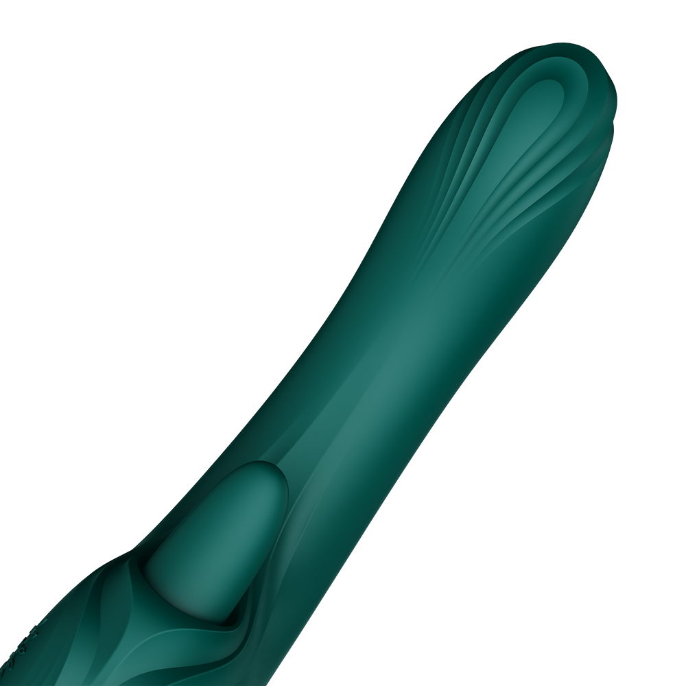 ZALO – Ares – G-Punkt-Rabbit-Vibrator mit App-Steuerung – Türkisgrün