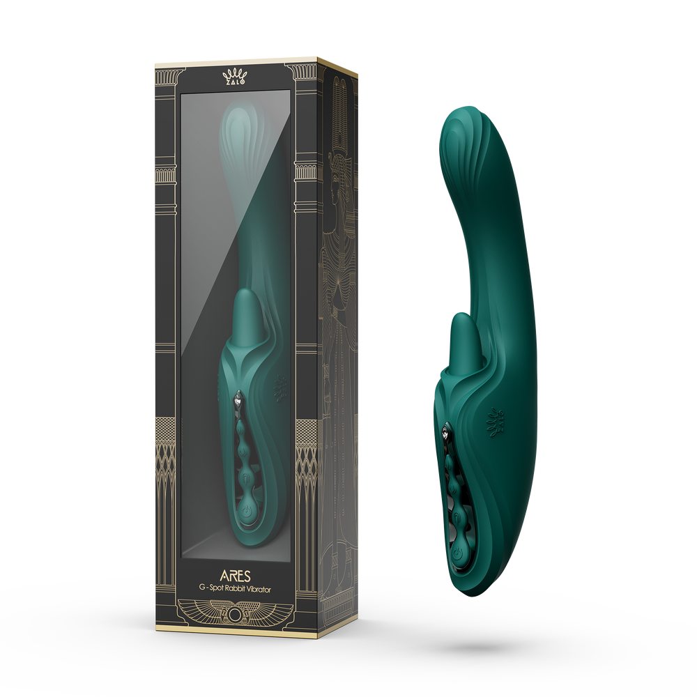 2: ZALO – Ares – G-Punkt-Rabbit-Vibrator mit App-Steuerung – Türkisgrün