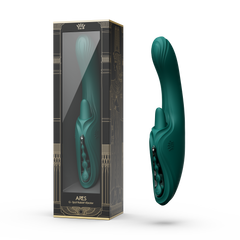 ZALO – Ares – G-Punkt-Rabbit-Vibrator mit App-Steuerung – Türkisgrün