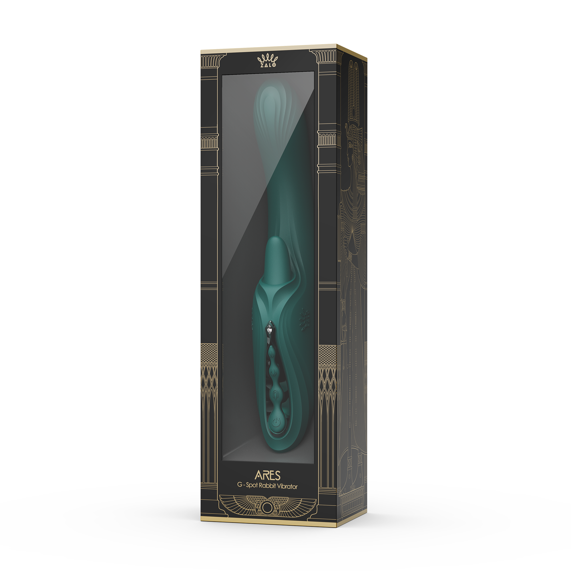 ZALO – Ares – G-Punkt-Rabbit-Vibrator mit App-Steuerung – Türkisgrün