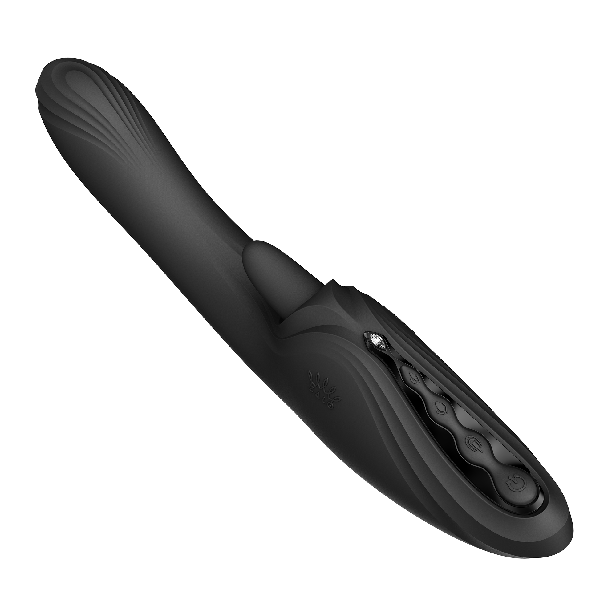 6: ZALO - Ares - G-Spot Rabbit Vibrator App-Controlled - Obsidianschwarz