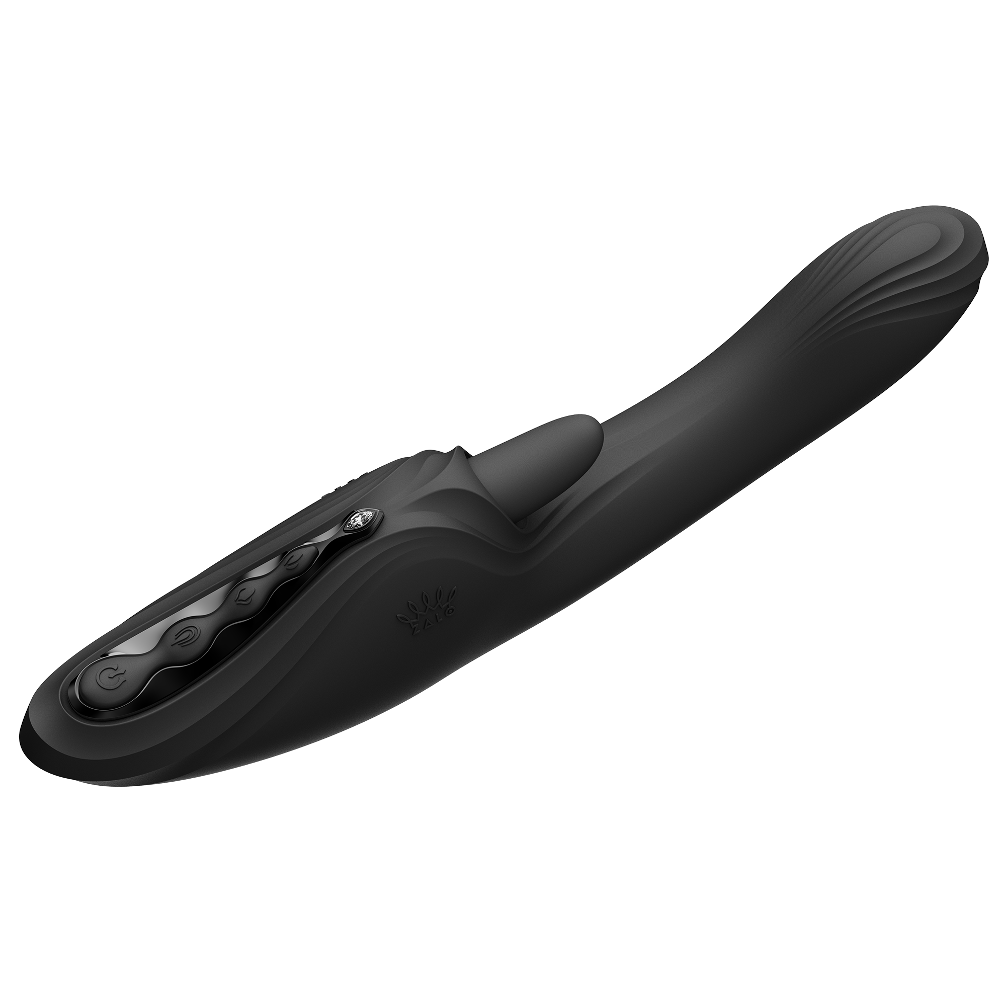 8: ZALO - Ares - G-Spot Rabbit Vibrator App-Controlled - Obsidianschwarz