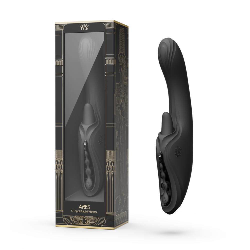 2: ZALO - Ares - G-Spot Rabbit Vibrator App-Controlled - Obsidianschwarz