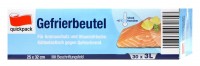 Quickpack Gefrierbeutel 3 Liter, 32 x 25 cm, 30 er