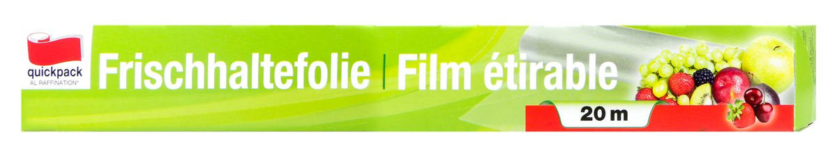 Quickpack Frischhaltefolie Faltschachtel 29 x 20 cm, 20 m
