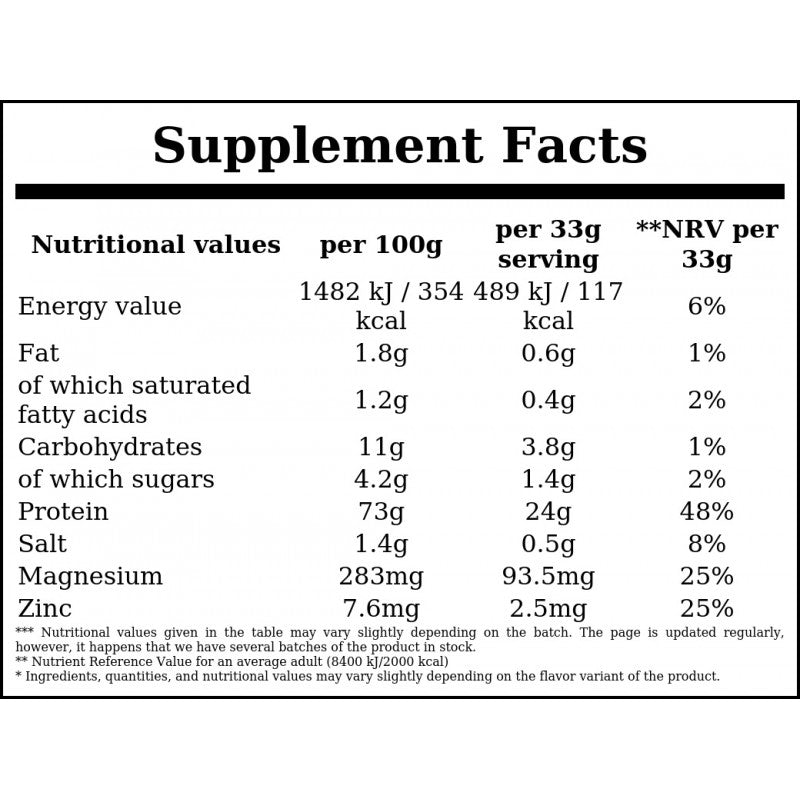 100% Casein Protein - 924g - Creamy Vanilla