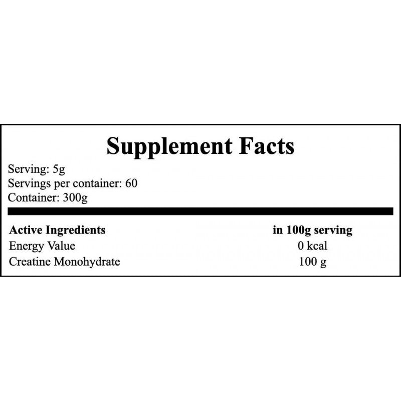 100% Pure Creatine - 1000g - Unflavored + Creatine Monohydrate NEW - 300g - Natural