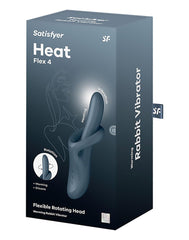 Satisfyer - Heat Flex 4 - Wärmender Rabbit-Vibrator - Grau