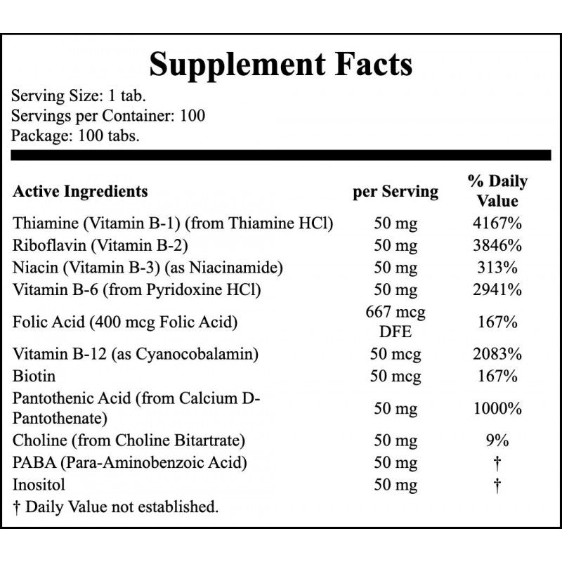 Vitamin B-50 - 100tabs