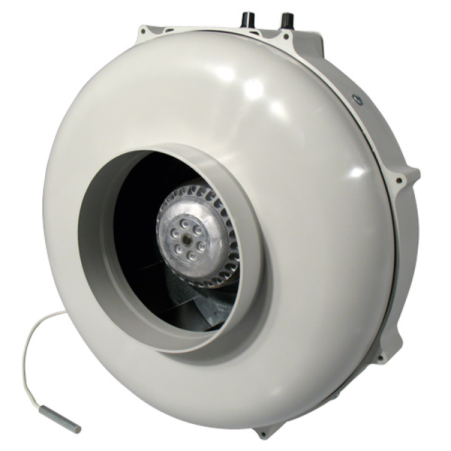 PK Rohrventilator, 400 m³/h, für 125 mm Rohr, integrierter temperaturabhängiger Drehzahlregler
