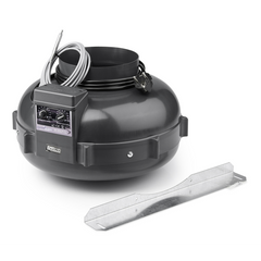 PK Rohrventilator 160, 800 m³/h, für 160 mm Rohr, integrierter temperaturabhängiger Drehzahlregler
