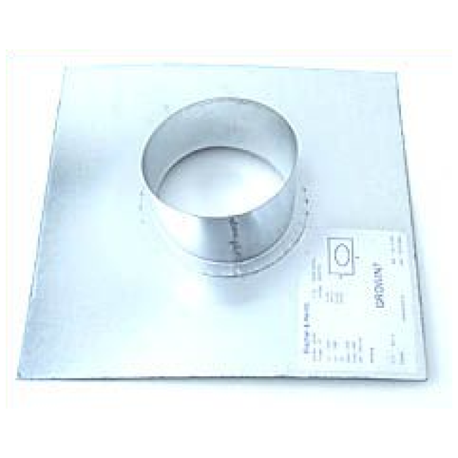 Wandflansch, Metall, für ø 100 mm